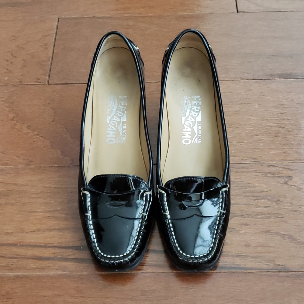 Ferragamo Patent Loafers
